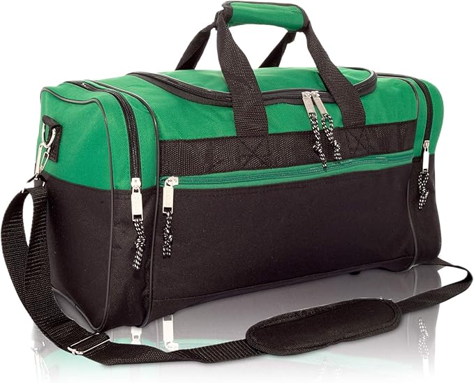 DALIX 17" Blank Duffle Bag Duffel Bag Travel Size Sports Durable Gym Bag by Dalix