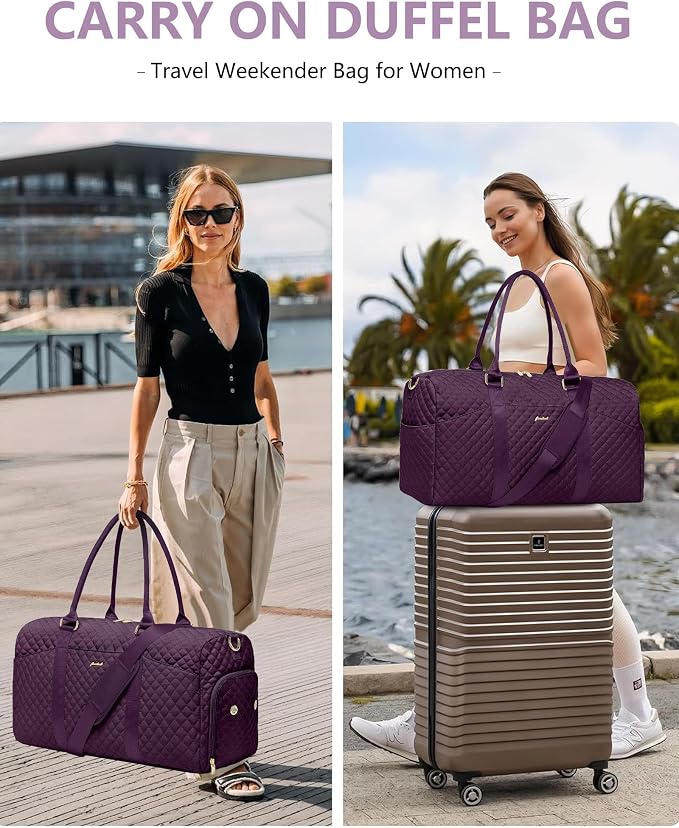 Women Duffle Weekender Travel Bag: Large Duffel Bags - Image 8
