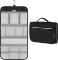 PAVILIA Hanging Toiletry Bag Women Men, Travel Kit Foldable Large Toiletries by PAVILIA