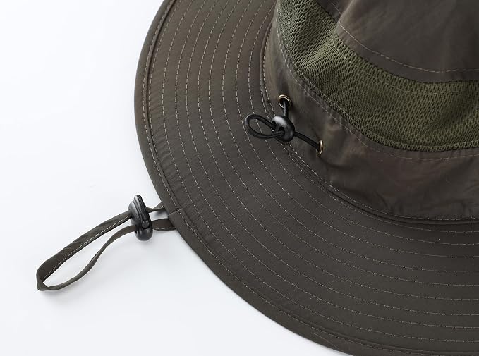 Home Prefer UPF 50+ Men's Sun Hat Wide Brim Bucket Hat UV Protection Hat - Image 6