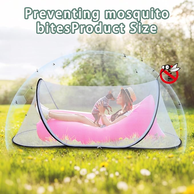 78.7 * 31.5 * 23.6 Inch Large Pop Up Mosquito Net, Collapsible Portable - Image 3