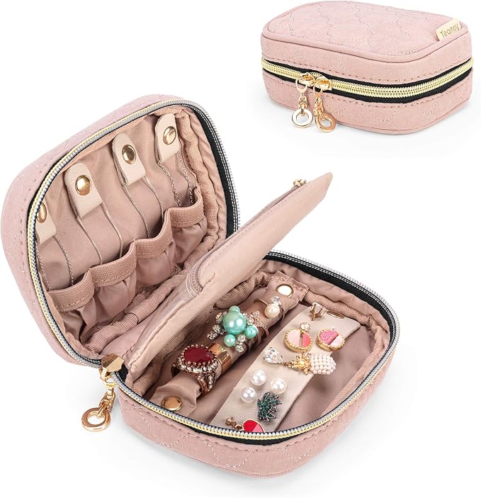 Teamoy Mini Jewelry Travel Case, Storage Organizer Bag by Teamoy