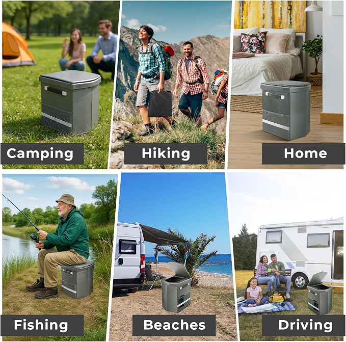 2025 Upgraded 16.5'' XL Portable Toilet - Image 7