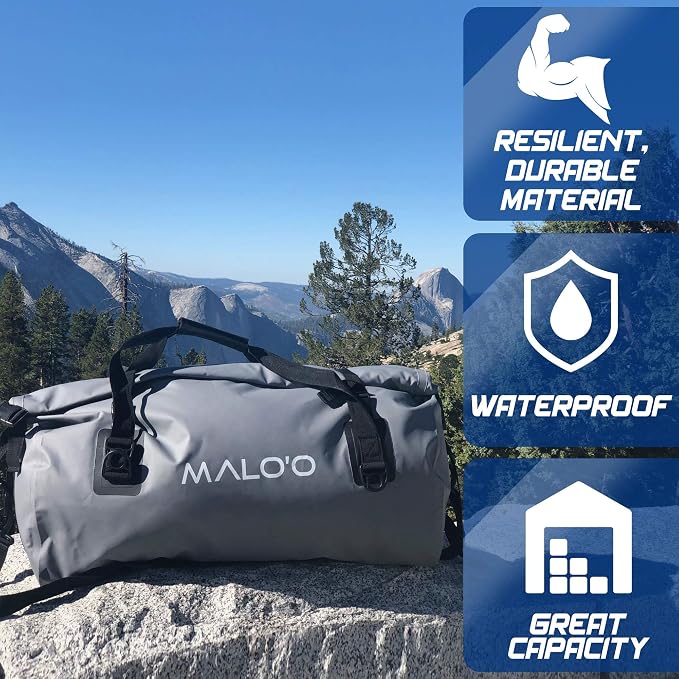 Malo'o Waterproof Roll-Top Duffel - 100L - Keep Gear Dry - Image 5