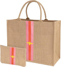 Large Beach Bag Jute Woven Tote by HelloBeaches