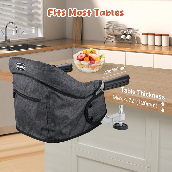 Hook On High Chair, Jozzve Baby High Chair, Portable High Chair - Image 2