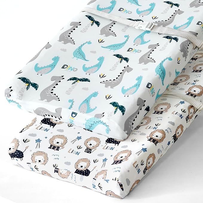 BROLEX Changing Pad Covers for Baby: Boy Girls Ultra Stretchy Soft 2 Pack by BROLEX