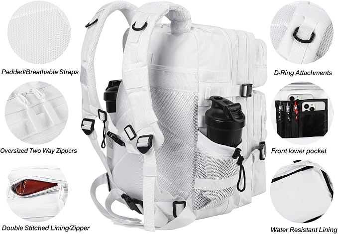 LHI Military Tactical Backpack for Men and Women 45L Army 3 Days Assault Pack - Image 4