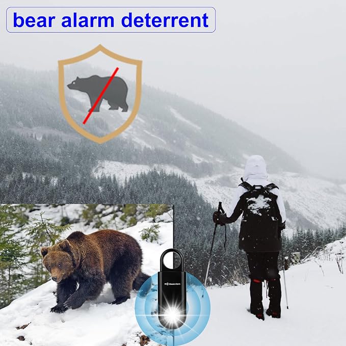 130dB Personal Safety Alarm Strobe Light. Loud Sound Keychain Siren - Image 8