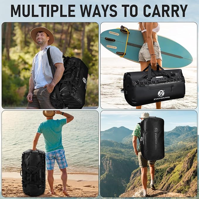 Waterproof Duffel Bag, Large Waterproof Duffel Backpack - Image 6