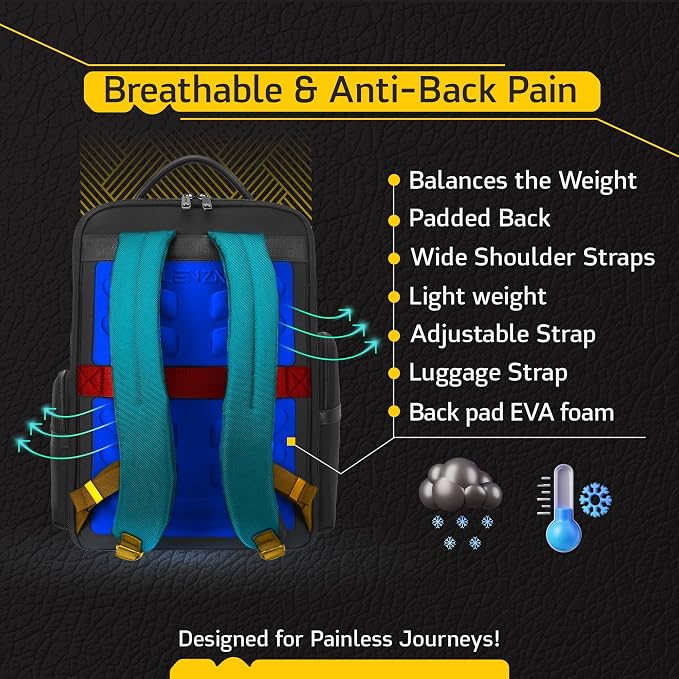 Laptop Business Backpack for Men & Women, Work Backpack Fits 15.6 Inch - Image 6