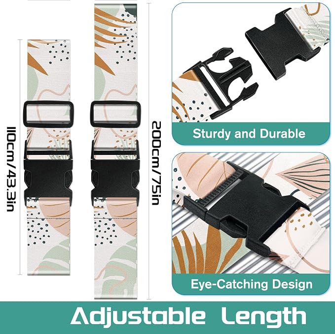 Slohif Luggage Straps for Suitcases Travel Belt Accessories Luggage Connector - Image 2