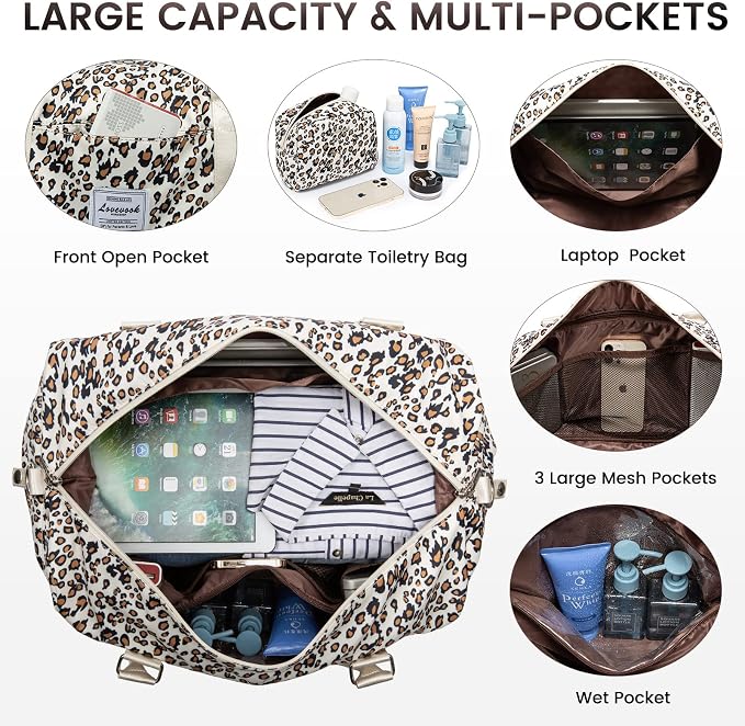 LOVEVOOK Travel Duffle Bag, Weekender Bags - Image 3
