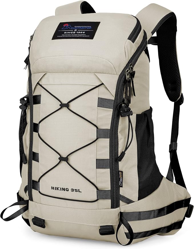 MOUNTAINTOP Hiking Backpack 35L Travel Backpack Lightweight Daypack by MOUNTAINTOP