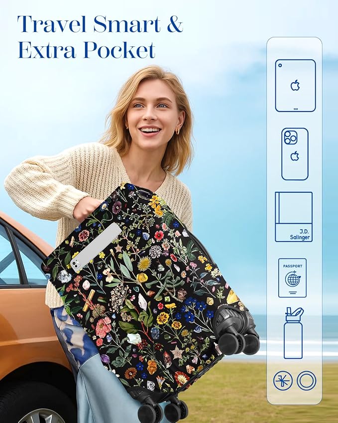 Slohif Luggage Cover for Suitcase Tsa Approved Protector - Image 3