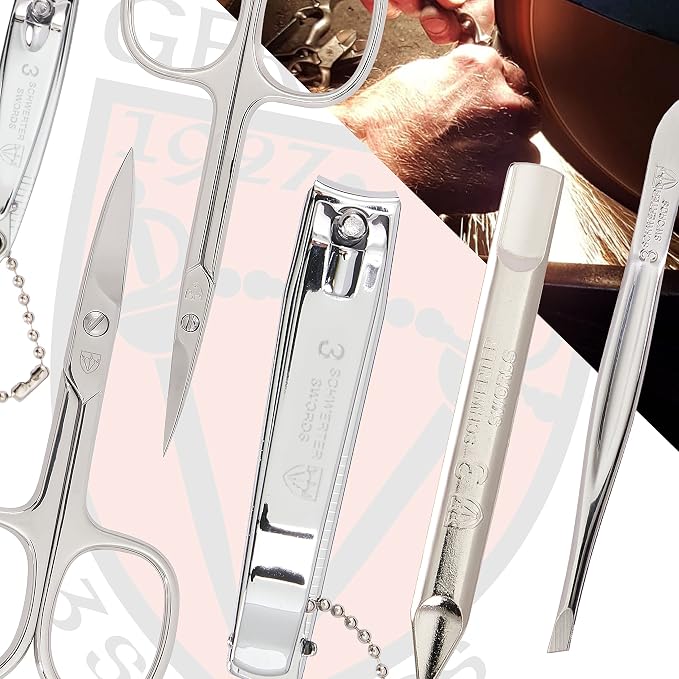 3 Swords Germany – brand quality 8 piece manicure pedicure grooming kit set - Image 6