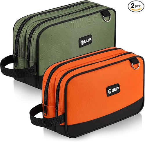 12 Inch Small Tool Bag 2 Pack, Zipper Tool Pouch Two Compartments, Utility by UUP