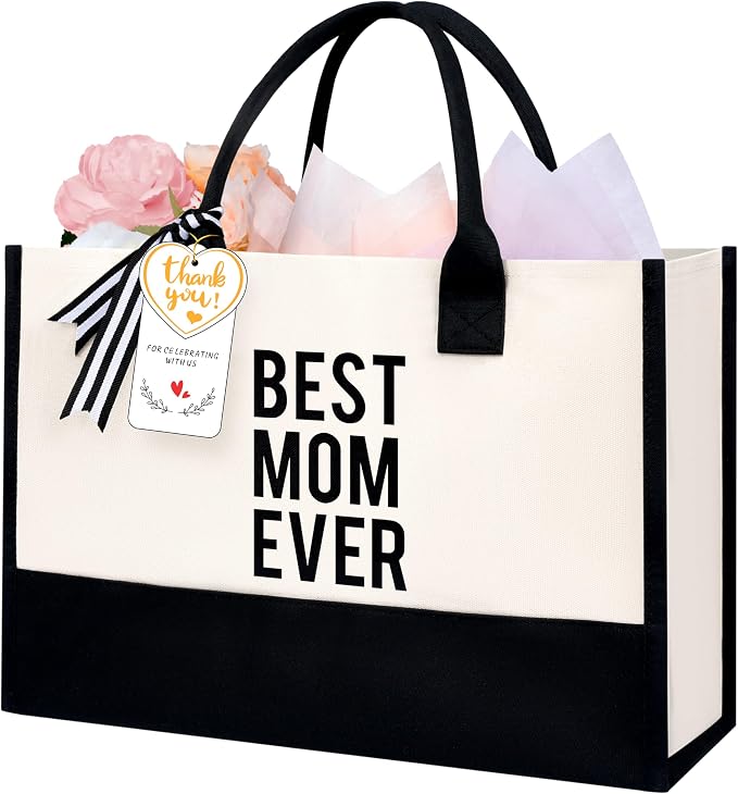 BAGAIL Initial Tote Bag, Personalized Birthday Gifts by BAGAIL