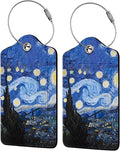Abstract Starry Night 2 Pcs Luggage Tags, Privacy Cover ID Label by Unknown