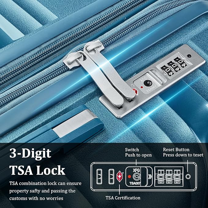 4-Piece Expandable Hardshell Luggage Set - Image 6