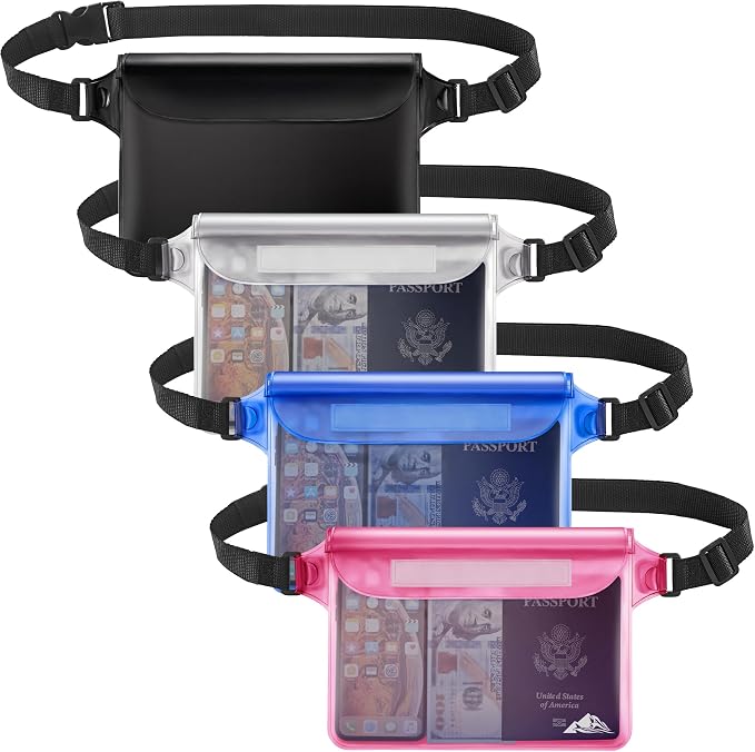 HEETA Waterproof Fanny Pack, Waterproof Pouch Dry Bag 2/3/4 Pack by HEETA