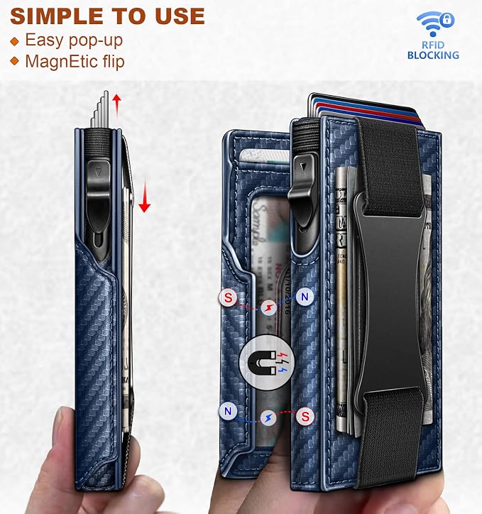 BULLIANT Men Wallet Gift Boxed, Slim Front Pocket Wallet Money Clip Card Holder - Image 3