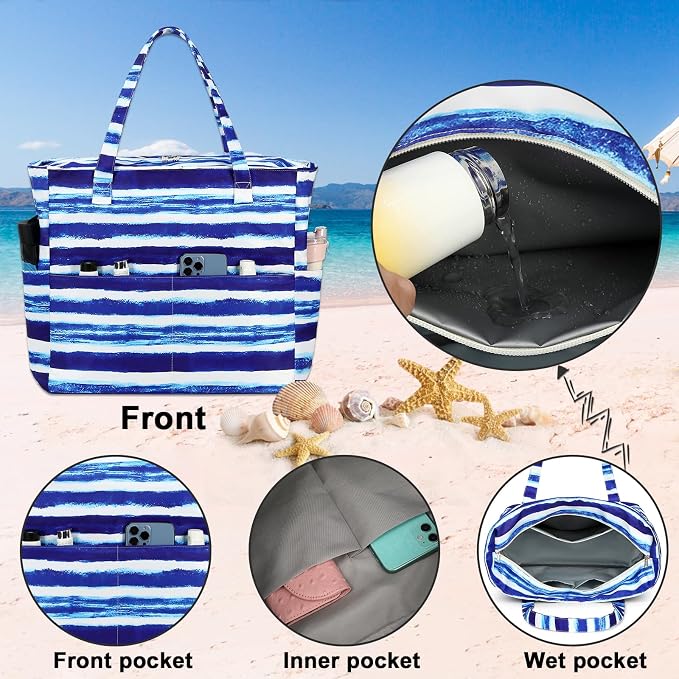 Waterproof Beach Tote Pool Bags - Image 6