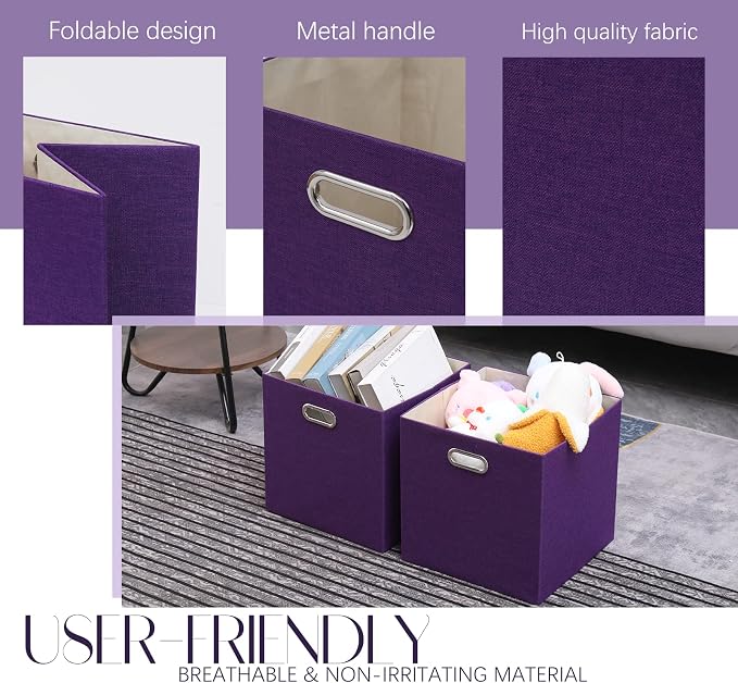 Collapsible Basket Fabric Foldable Box - Image 7
