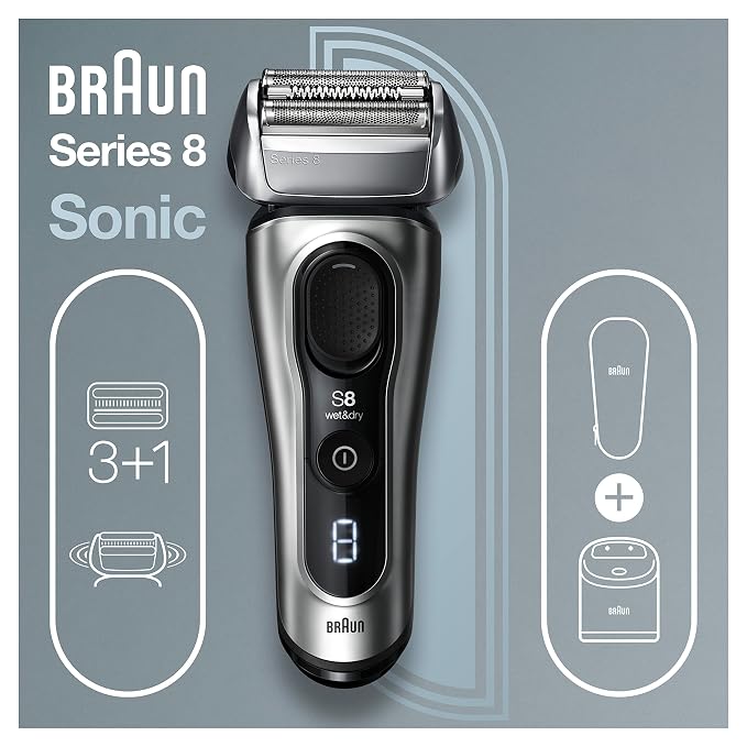 Braun Electric Razor for Men, Series 8 8467cc Electric Foil Shaver - Image 10