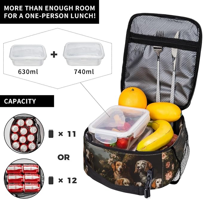 Dog Insulated Lunch Box for Women Men Dog Lunch Bag for Travel, or Fishing - Image 4