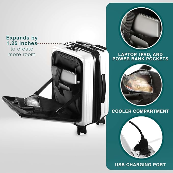 Luggage Sets 3 Piece, 22 Inch Carry on Luggage and 24 Inch Suitcases - Image 4