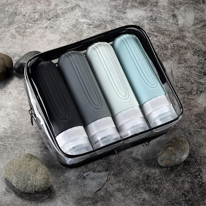 Travel Bottles for Toiletries, Tsa Approved 3oz Travel Size Containers BPA Free - Image 6