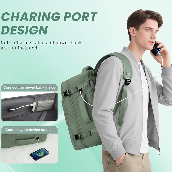 Personal Item Backpack, Carry on Travel Backpack - Image 3