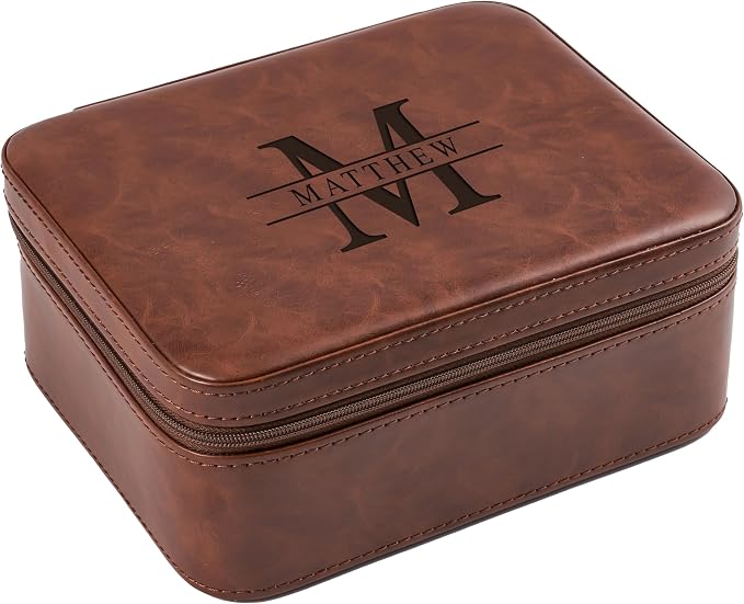 Awesometik Luxury Travel PU Leather Watch Case. Watch Storage Organizer. Watch by Awesometik