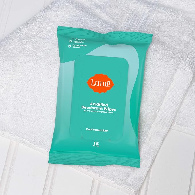Lume Acidified Deodorant Wipes - Image 7