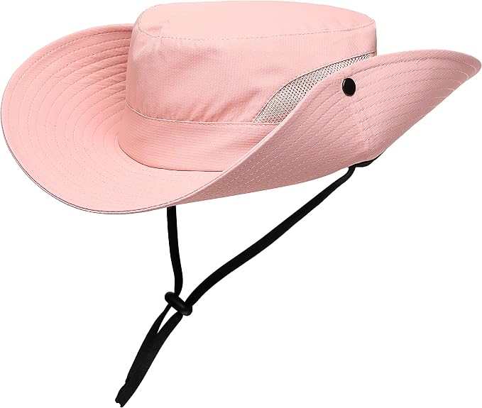 Womens Summer Sun Hat Beach Hat Wide Brim Outdoor UV Protection Hat Foldable - Image 5