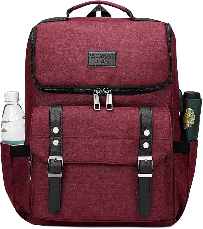 YALUNDISI Vintage Backpack Travel Laptop Backpack - Image 2