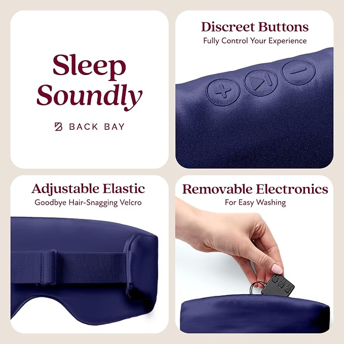 SilkSound 100% Mulberry Silk Bluetooth Sleep Mask, Skin-Friendly Sleeping - Image 6