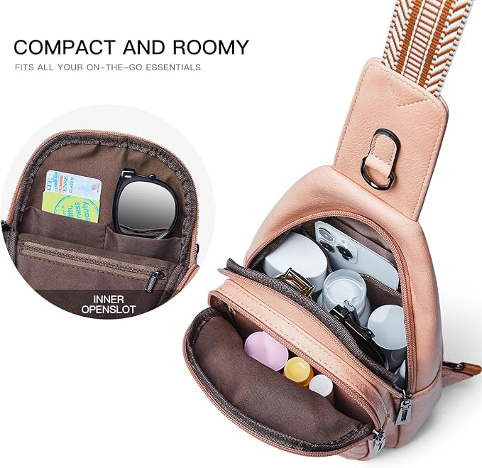 Sling Bag For Women Fanny Pack Crossbody Travel Shoulder Belt Bags Tote - Image 4