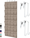 GORILLA GRIP Over the Door Shoe Organizer, 24 Large Breathable Mesh Pockets by GorillaGrip