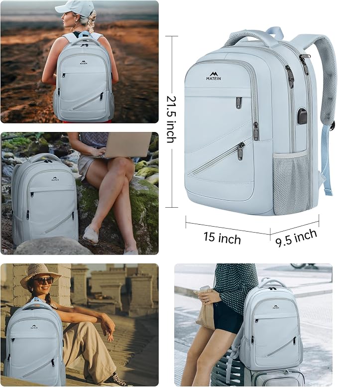 MATEIN 18 Inch Laptop Backpack for Women, Extra Large Anti Theft College - Image 8