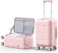 MGB 20 Inch Top Open Carry On Luggage 22x14x9 Airline Approved, 100% PC Hard by MGB
