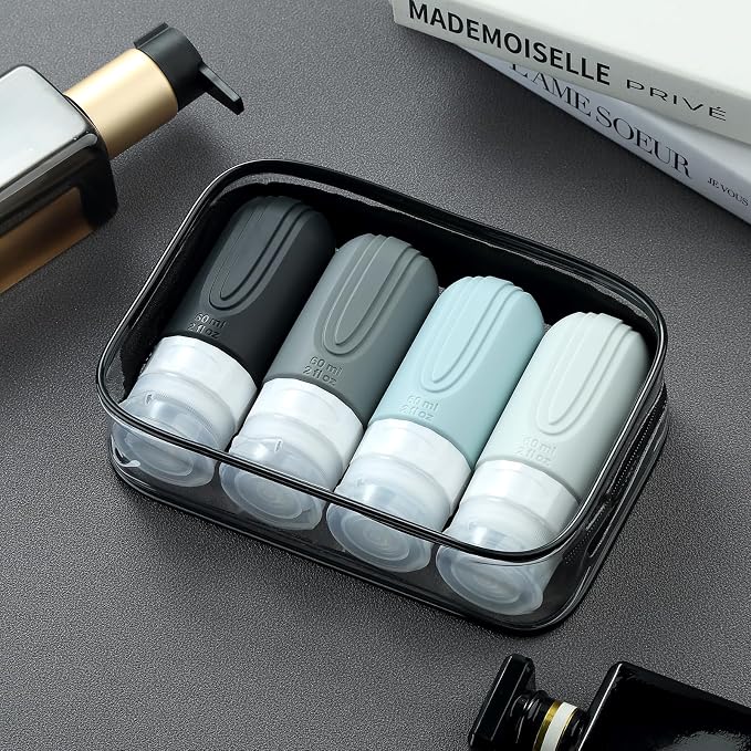 Travel Bottles for Toiletries, Tsa Approved 2oz Travel size Bottles, BPA Free - Image 7