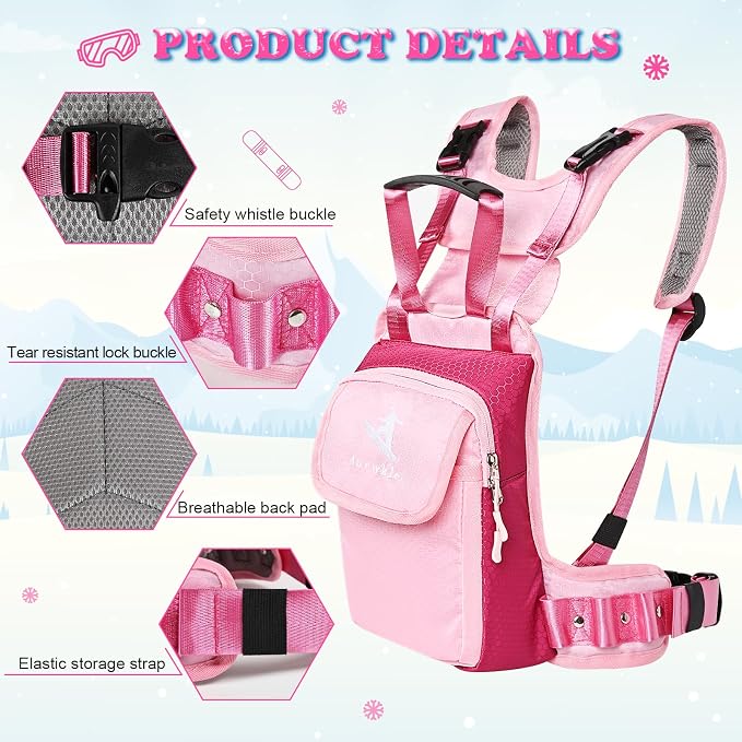 Children’s Ski Harness Trainer Snowboard Anti-fall Traction Belt Beginner Ski - Image 3