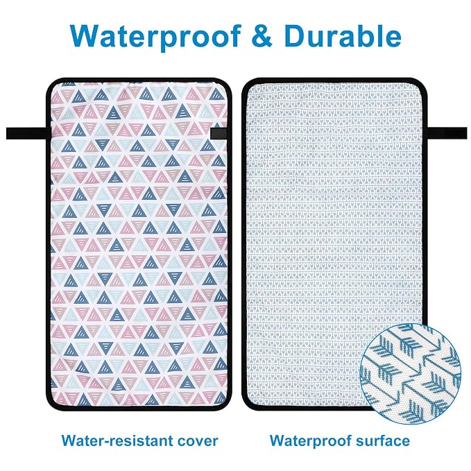 Accmor Portable Diaper Changing Pad, Waterproof Baby Changing Mat, Foldable - Image 2