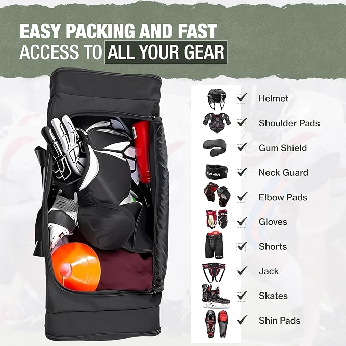 Jetstream Heavy Duty Multi Pocket Durable Sports Gym Equipment Travel Duffel Bag - Image 5