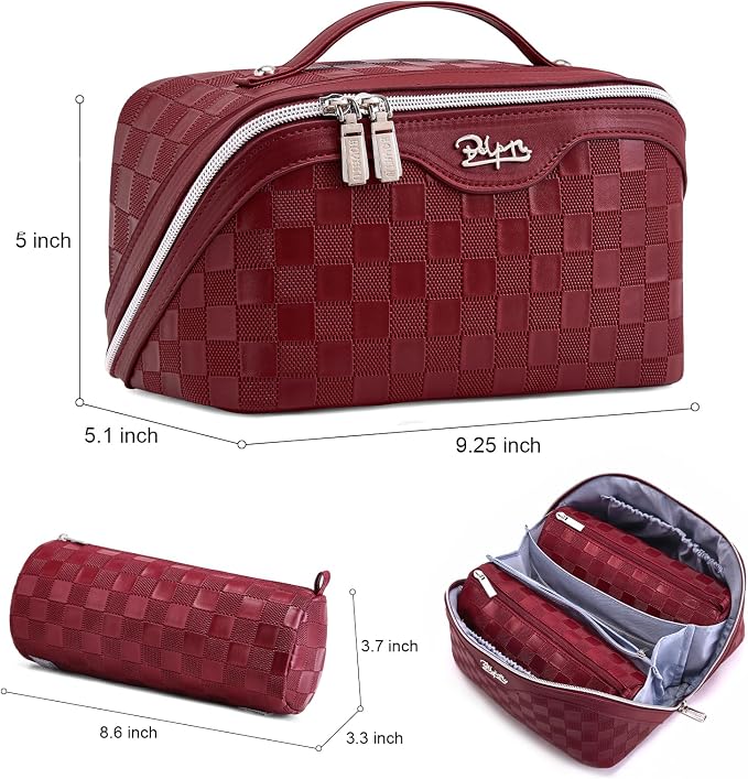 Travel Makeup Bag Organizer Cosmetic Bag: 3 Pcs Set Make up Bags - Image 8