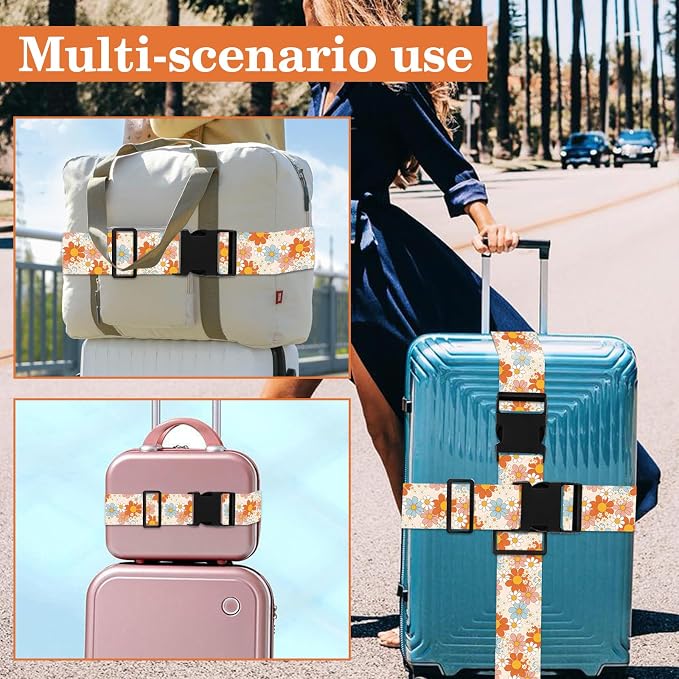 Daisy Luggage Straps for Suitcases TSA Approved, Luggage Identifiers for - Image 7