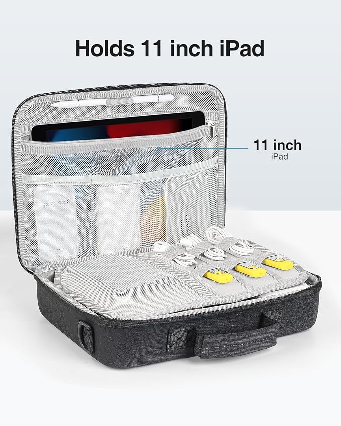 Luxtude Electronic Organizer Travel Case Large, Hard Case - Image 3