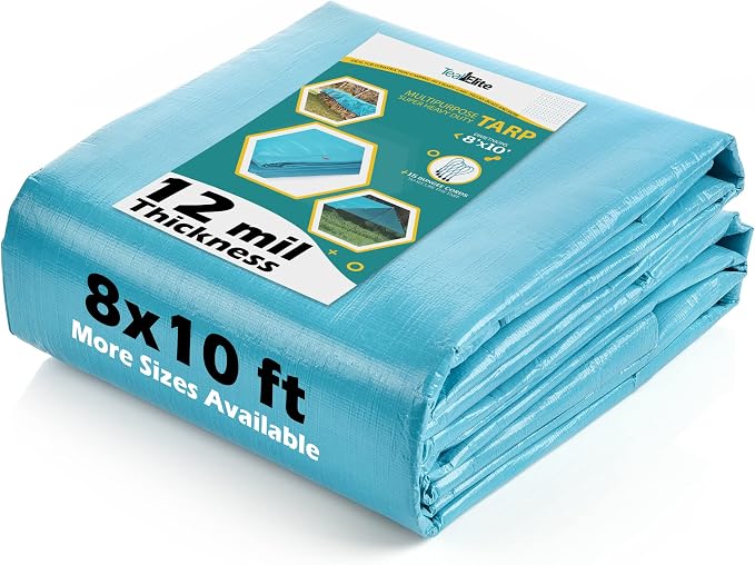 Tarps Heavy Duty Waterproof 8x10-12 mil Thick Camping Tent - Image 7